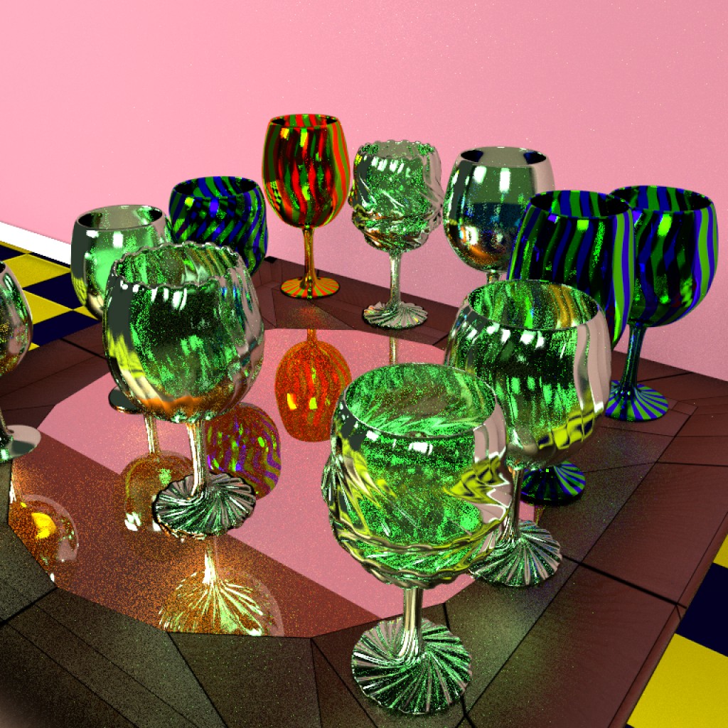 End Table with wine Glass set preview image 3